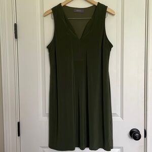 Sawyer Women’s Sleeveless Sheath Dress Army Green M